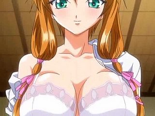 Bonito Redhead bebê em roupa heart of hearts que começa fodido duramente Na Hentai Anime Porn